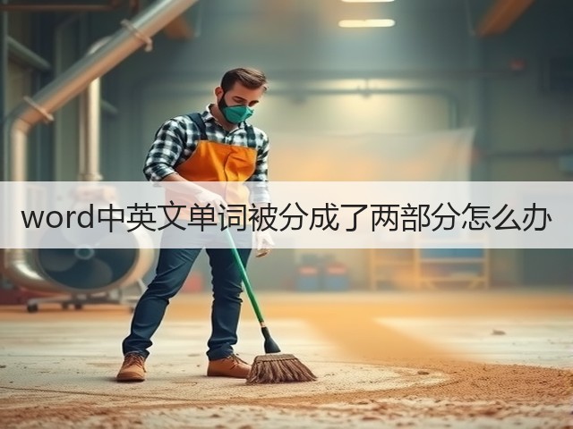 word中英文单词被分成了两部分怎么办(图1) word中英文单词被分成了两部分怎么办(图1)