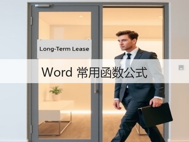 Word 常用函数公式(图3)