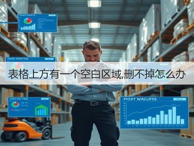 表格上方有一个空白区域,删不掉怎么办(图2)
