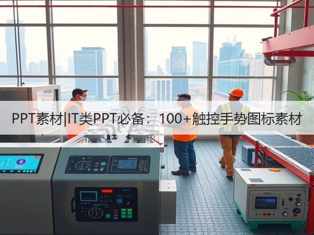 PPT素材|IT类PPT必备：100+触控手势图标素材(图3)