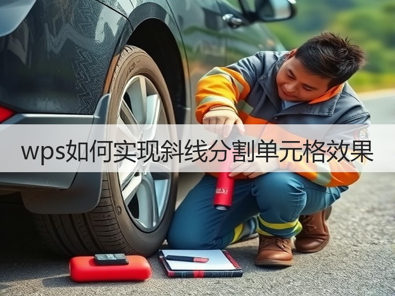 wps如何实现斜线分割单元格效果 - 诺云壹观办公网