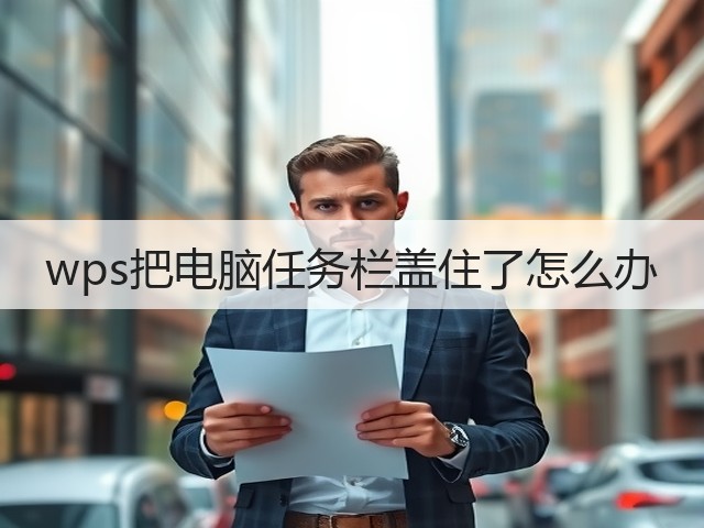 wps把电脑任务栏盖住了怎么办(图1) wps把电脑任务栏盖住了怎么办(图1)
