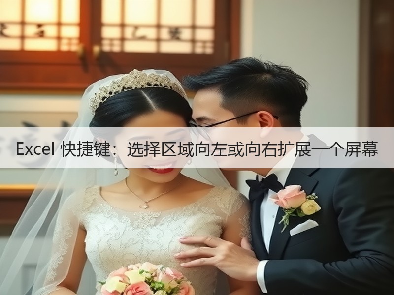 Excel 快捷键：选择区域向左或向右扩展一个屏幕 - 诺云壹观办公网
