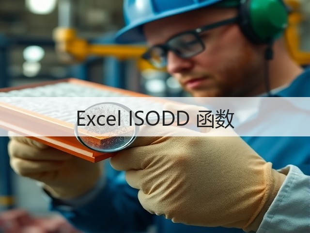 Excel ISODD 函数(图2) Excel ISODD 函数(图2)