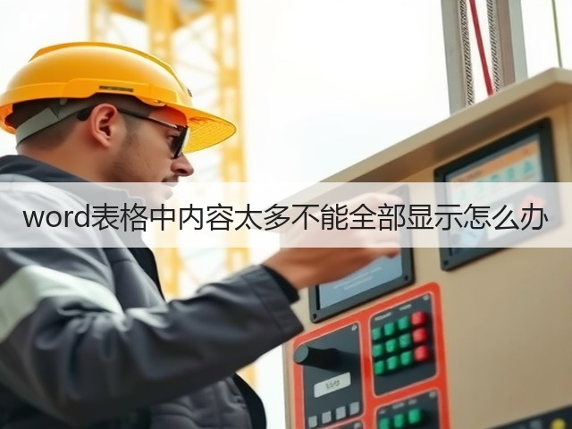 word表格中内容太多不能全部显示怎么办(图2)