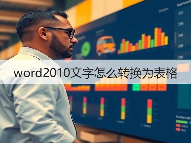 word2010文字怎么转换为表格(图1) word2010文字怎么转换为表格(图1)