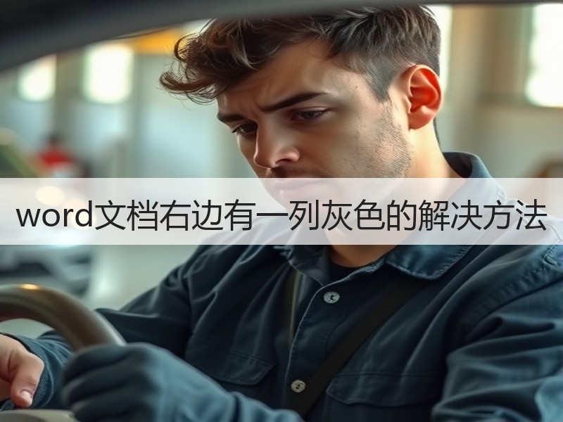 word文档右边有一列灰色的解决方法 - 诺云壹观办公网