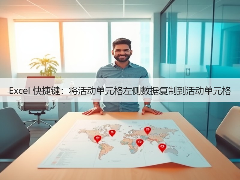 Excel 快捷键：将活动单元格左侧数据复制到活动单元格 - 诺云壹观办公网