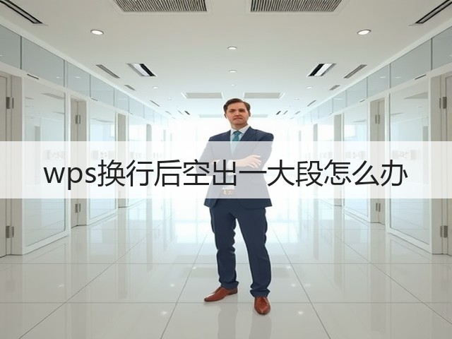 wps换行后空出一大段怎么办(图2)