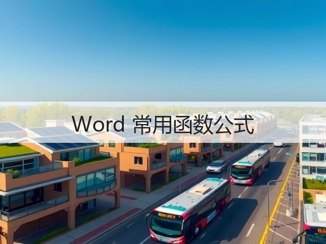 Word 常用函数公式(图3) Word 常用函数公式(图3)