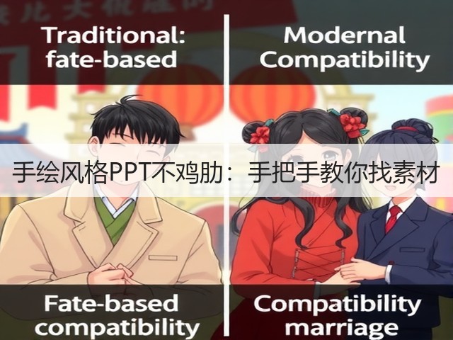 手绘风格PPT不鸡肋：手把手教你找素材(图2)