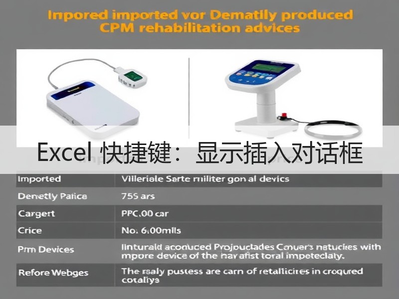 Excel 快捷键：显示插入对话框 - 诺云壹观办公网