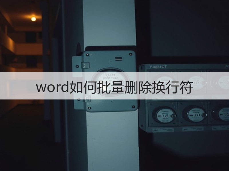 word如何批量删除换行符 - 诺云壹观办公网