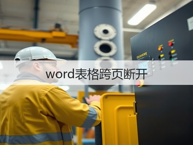 word表格跨页断开(图2) word表格跨页断开(图2)