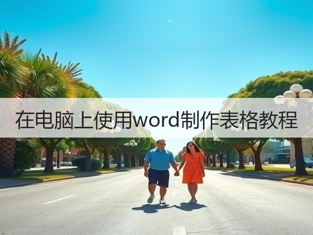 在电脑上使用word制作表格教程(图2)