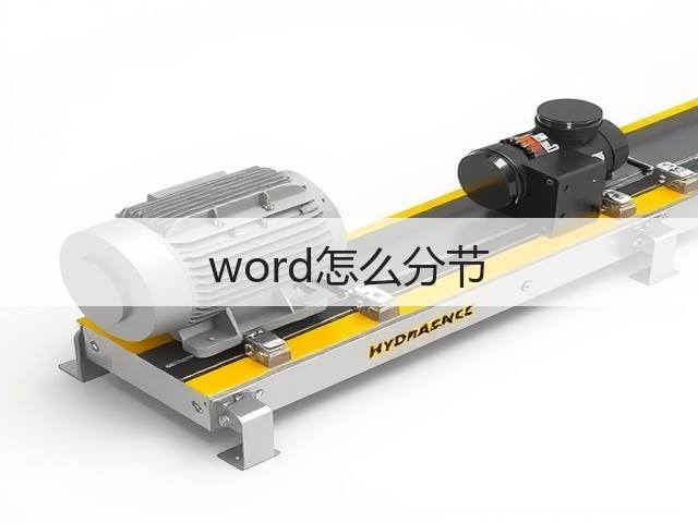 word怎么分节(图1)