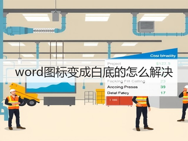 word图标变成白底的怎么解决(图1)