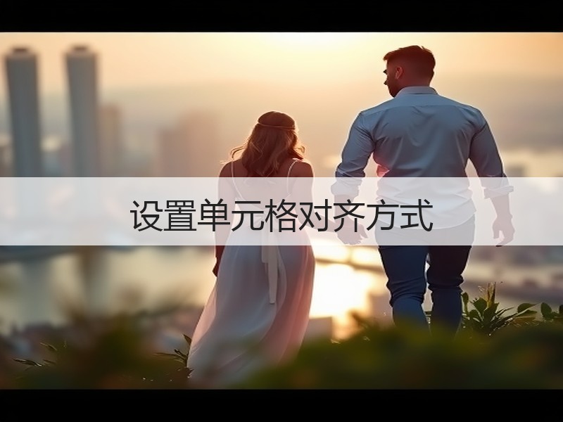 设置单元格对齐方式 - 诺云壹观办公网