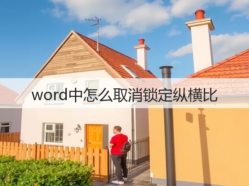 word中怎么取消锁定纵横比 - 诺云壹观办公网