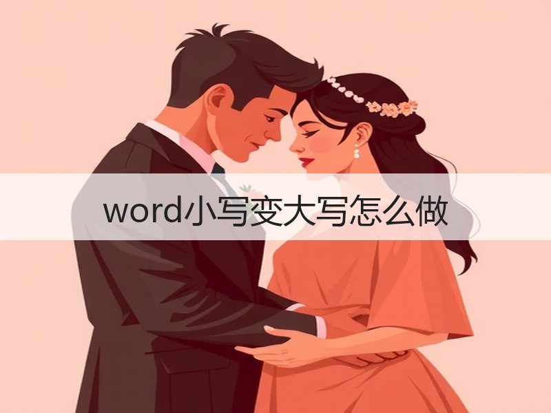 word小写变大写怎么做 - 诺云壹观办公网