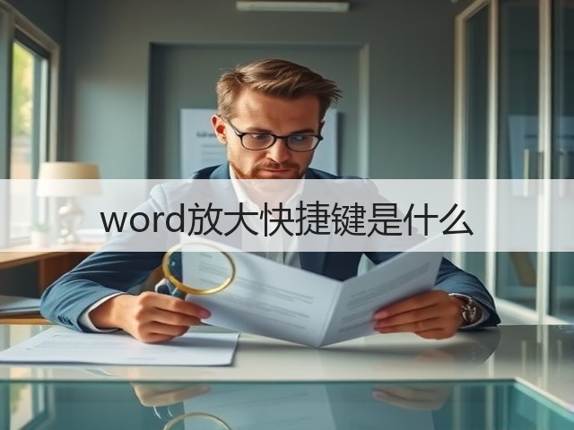 word放大快捷键是什么(图2) word放大快捷键是什么(图2)