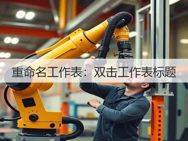 重命名工作表:双击工作表标题(图1) 重命名工作表:双击工作表标题(图1)
