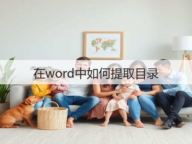 在word中如何提取目录(图2) 在word中如何提取目录(图2)
