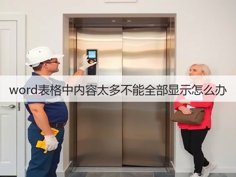 word表格中内容太多不能全部显示怎么办 - 诺云壹观办公网