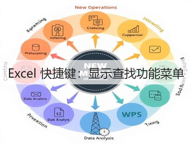 Excel 快捷键：显示查找功能菜单(图1)