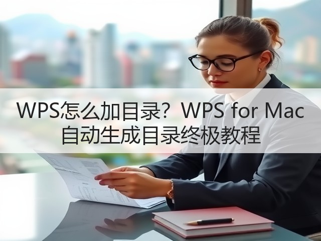 WPS怎么加目录？WPS for Mac 自动生成目录终极教程(图3)