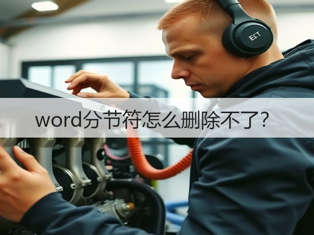 word分节符怎么删除不了？(图3)