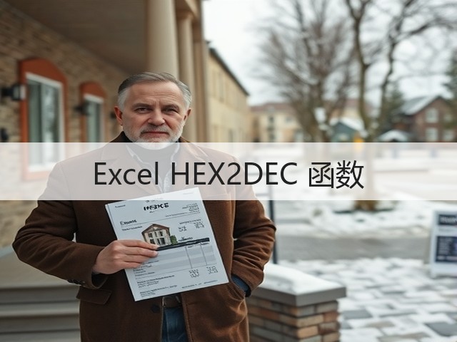 Excel HEX2DEC 函数(图3) Excel HEX2DEC 函数(图3)