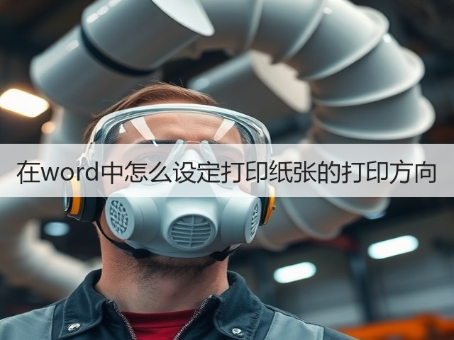 在word中怎么设定打印纸张的打印方向(图3) 在word中怎么设定打印纸张的打印方向(图3)