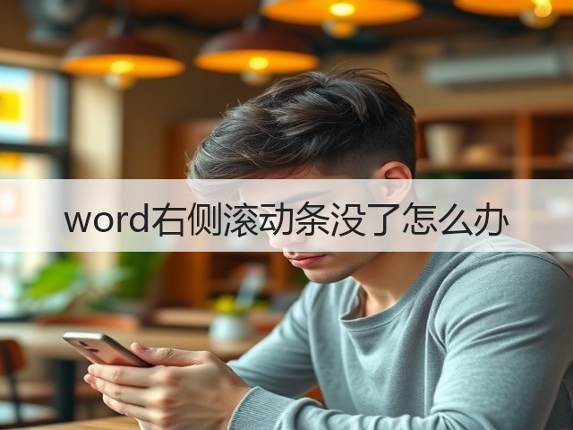 word右侧滚动条没了怎么办(图2)