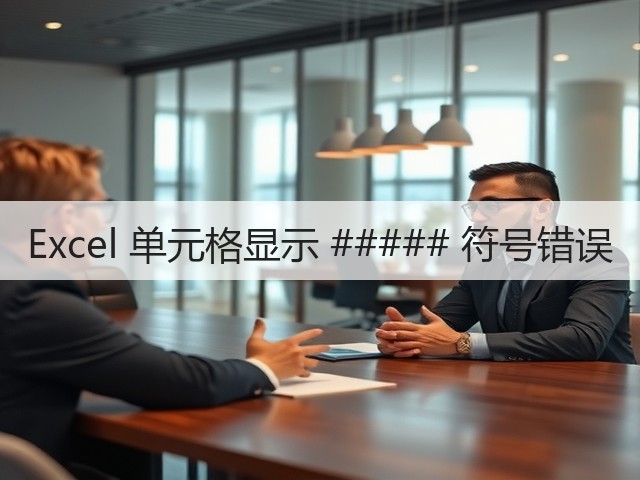 Excel 单元格显示 ##### 符号错误(图1) Excel 单元格显示 ##### 符号错误(图1)