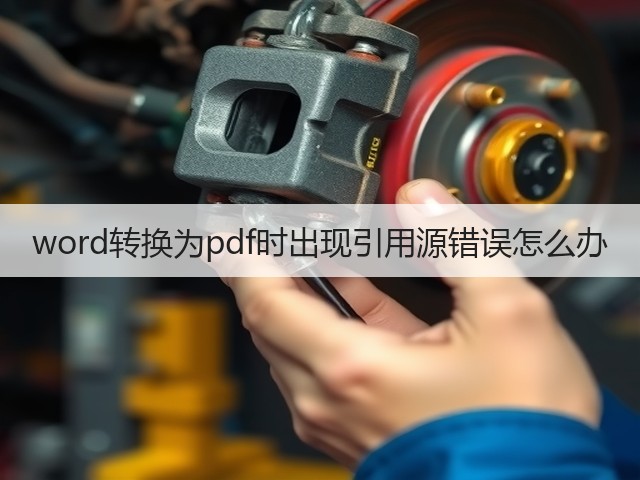 word转换为pdf时出现引用源错误怎么办(图1) word转换为pdf时出现引用源错误怎么办(图1)