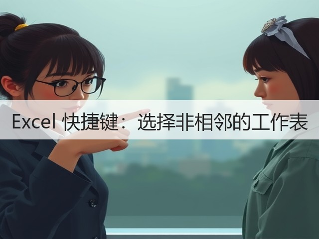 Excel 快捷键:选择非相邻的工作表(图3) Excel 快捷键:选择非相邻的工作表(图3)