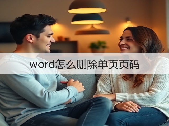 word怎么删除单页页码(图2)