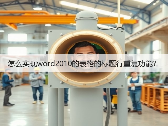 怎么实现word2010的表格的标题行重复功能?(图3) 怎么实现word2010的表格的标题行重复功能?(图3)