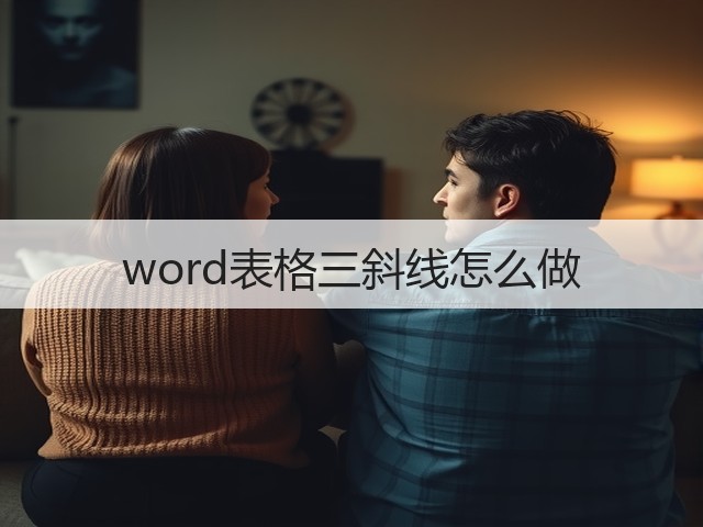 word表格三斜线怎么做(图2)