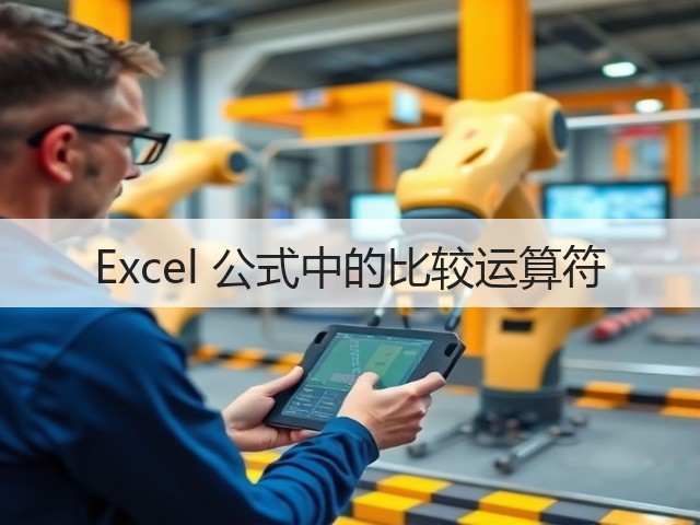 Excel 公式中的比较运算符(图1) Excel 公式中的比较运算符(图1)