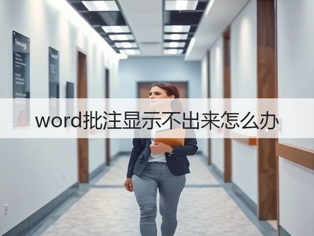 word批注显示不出来怎么办(图3)