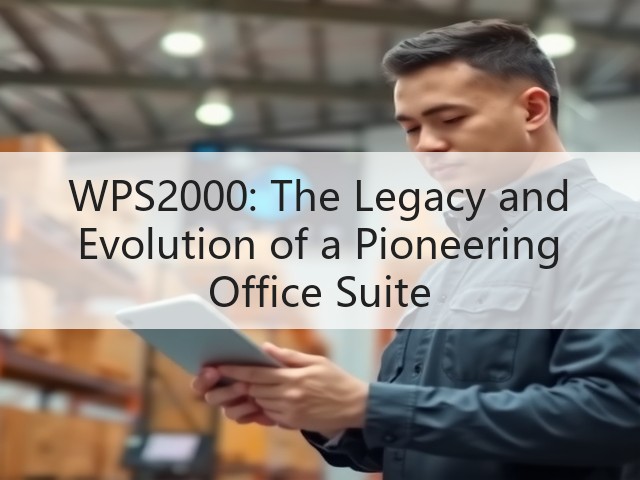 WPS2000: The Legacy and Evolution of a Pioneering Office Suite(图2) WPS2000: The Legacy and Evolution of a Pioneering Office Suite(图2)
