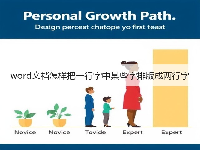 word文档怎样把一行字中某些字排版成两行字(图3)