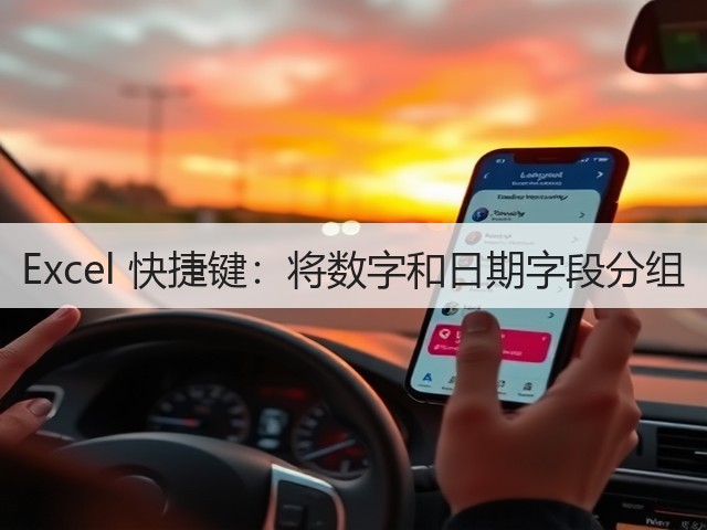 Excel 快捷键：将数字和日期字段分组(图1)
