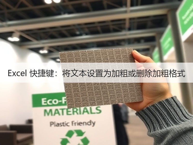 Excel 快捷键：将文本设置为加粗或删除加粗格式 - 诺云壹观办公网