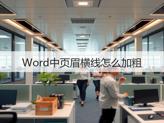 Word中页眉横线怎么加粗(图2)