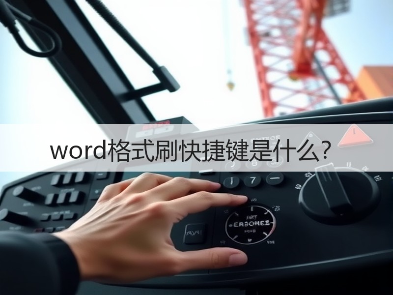 word格式刷快捷键是什么？
