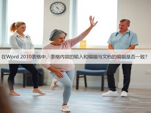 在Word 2010表格中,表格内容的输入和编辑与文档的编辑是否一致?(图2) 在Word 2010表格中,表格内容的输入和编辑与文档的编辑是否一致?(图2)