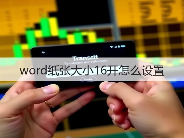 word纸张大小16开怎么设置(图1) word纸张大小16开怎么设置(图1)